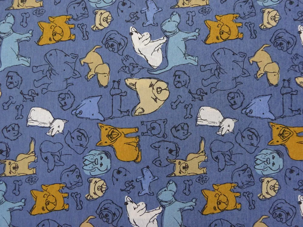 Poťahovka modrá "psík" 