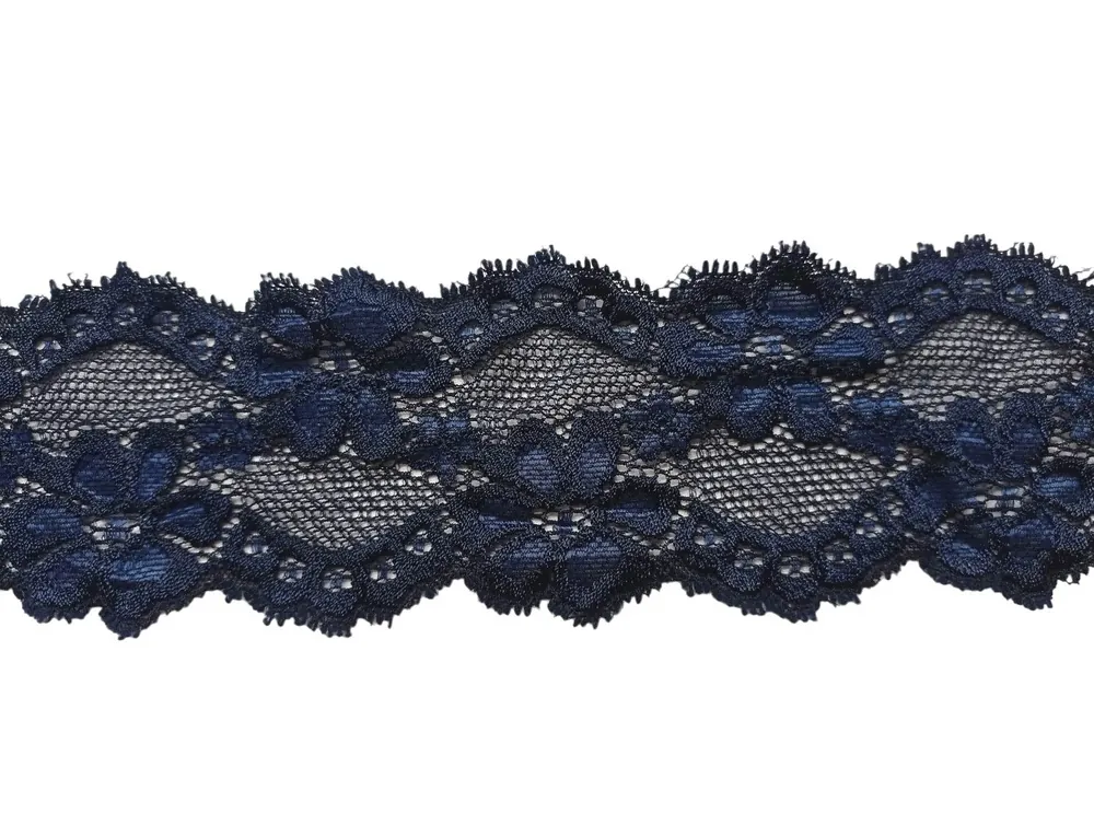Borta elastická tmavomodrá "modrý kvety" - zbytok
