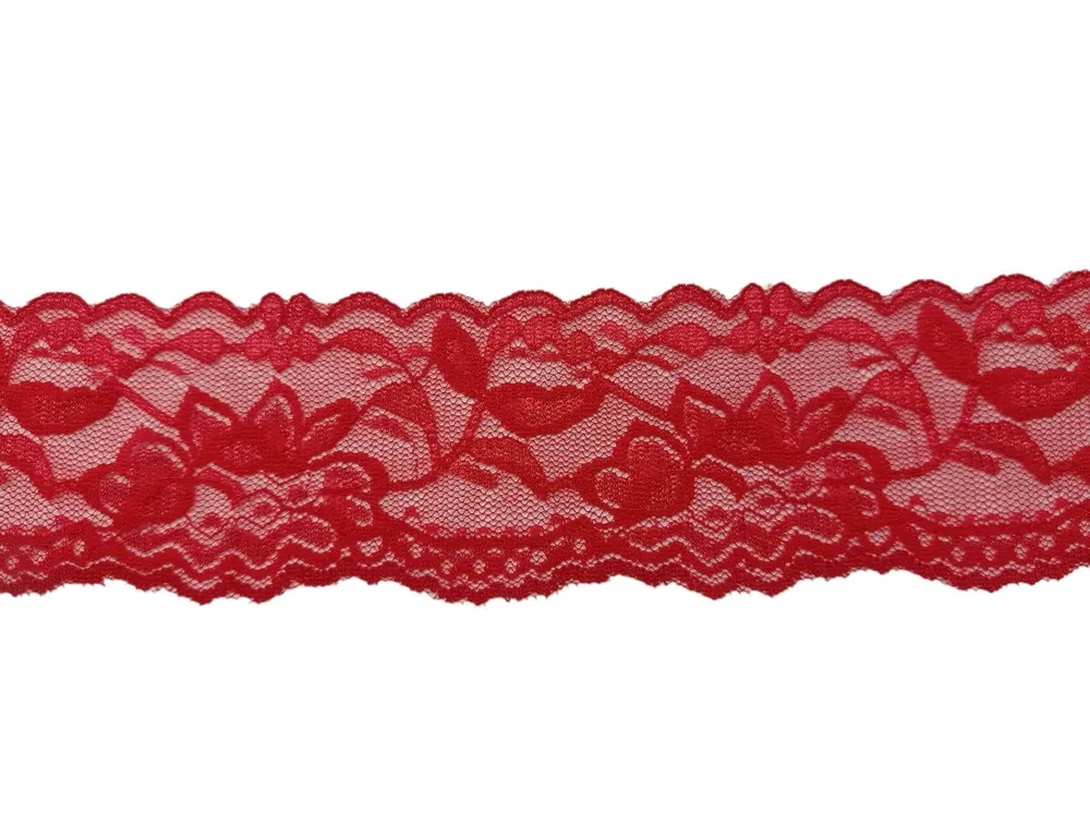 Borta elastická červená "kvety"