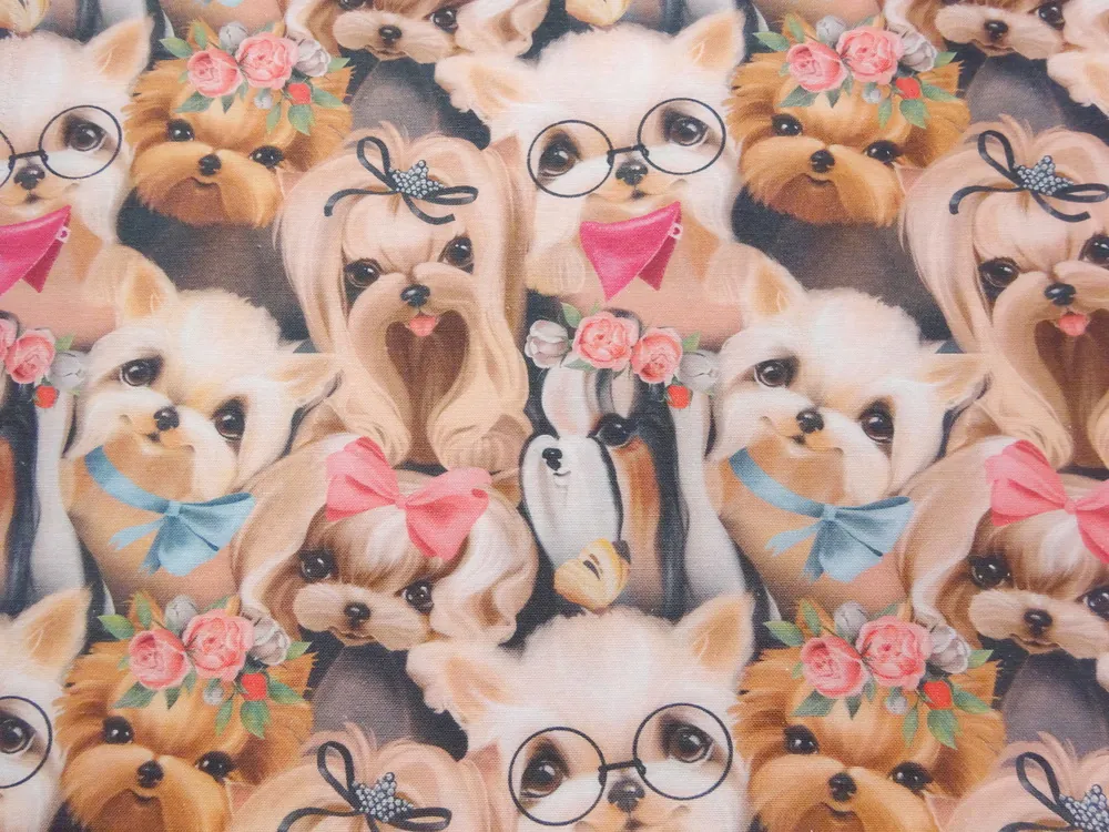 Poťahovka hnedo-čierna "psík" 