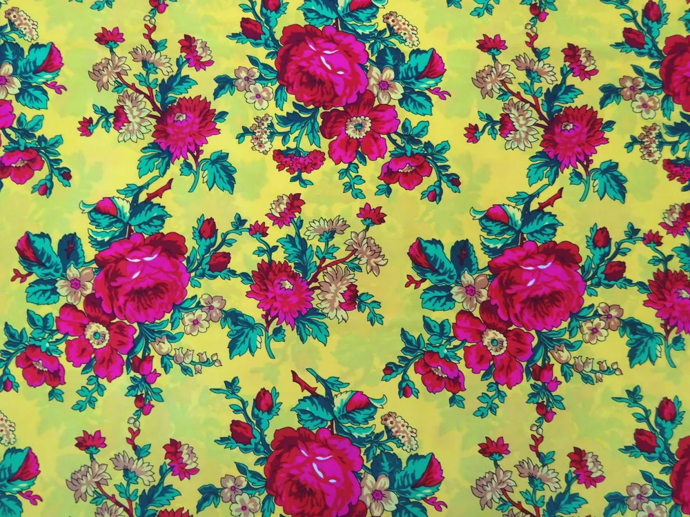 Šatovka žltá "ružovo-červené veľké kvety" - zbytok