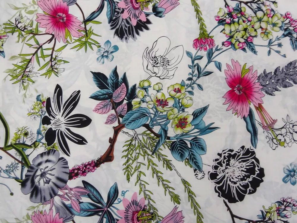 Šatovka biela "farebné kvety"