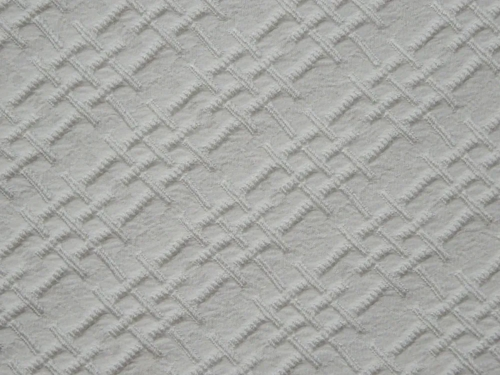 Žakard smotanový "plastický vzor"