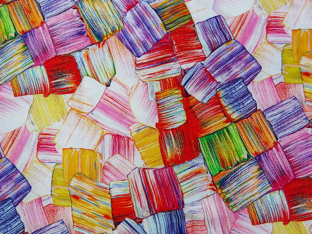 Viskóza farebná "vzorovaná"