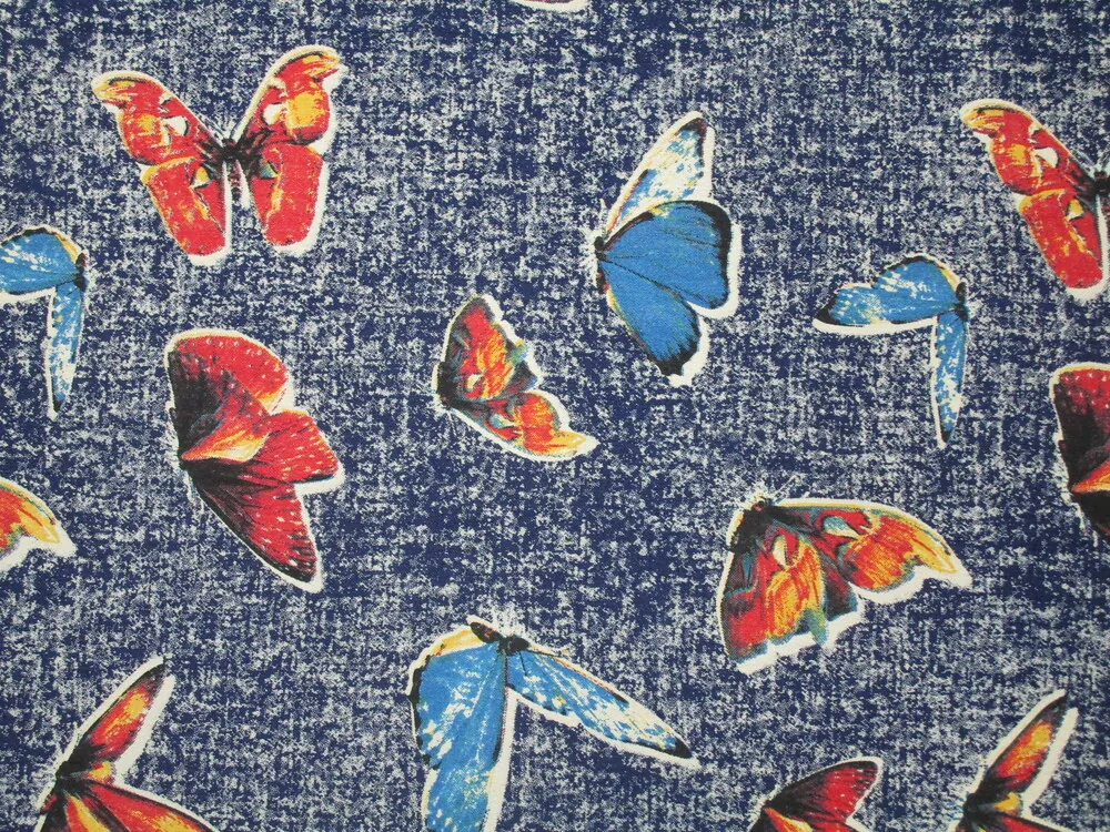 Riflovina maslovo-modrá "motýle"