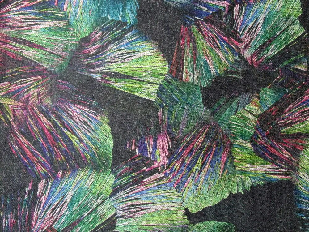 Svetrovina Teresita zeleno-čierna "farebný vzor" 