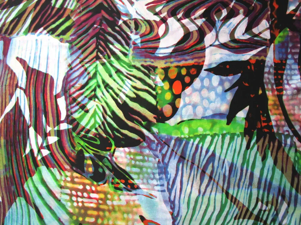 Satén silky farebný "vzorovaný"