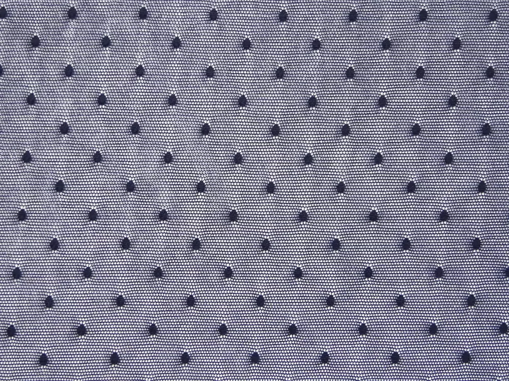 Tyl elastický tmavomodrý "tmavomodrá bodka" 