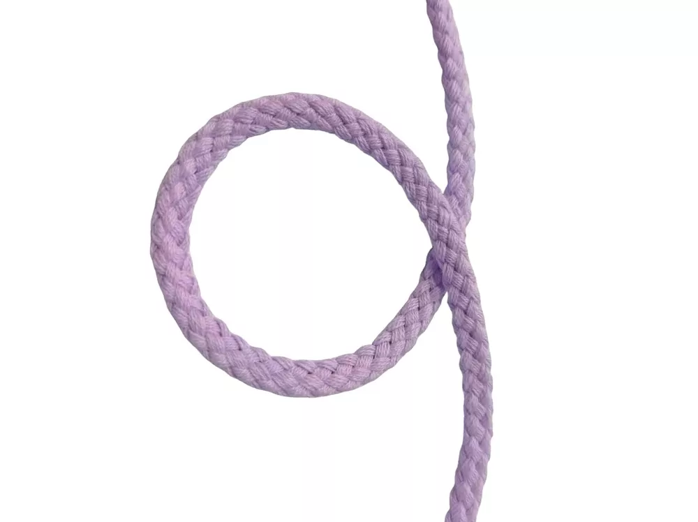 Šnúrka bavlnená točená "fialová" 
