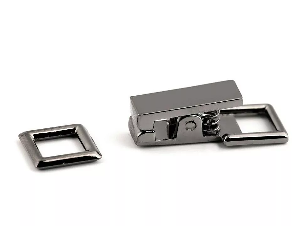 Ozdobné kovové zapínanie "strieborné" 
