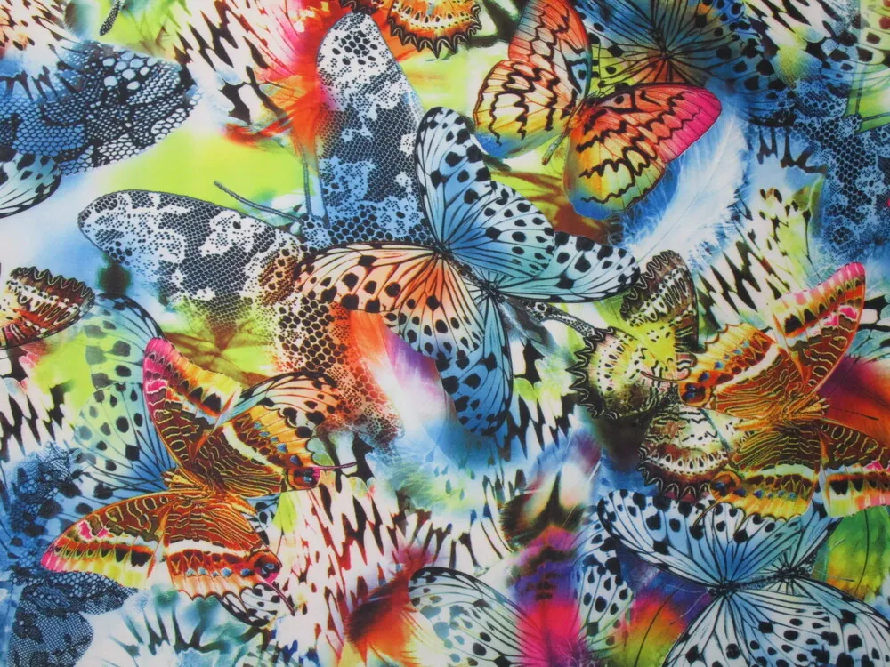 Úplet farebný "motýle"