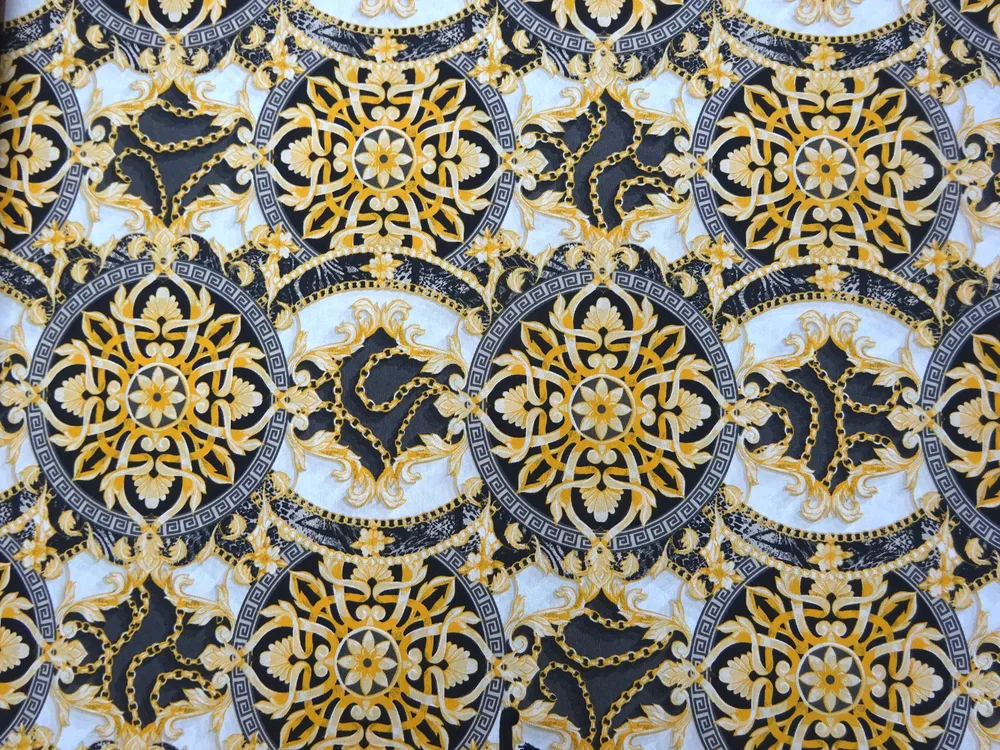 Poťahovka biela "žlto-sivý Versace" 