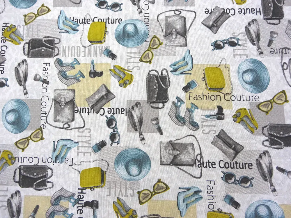 Poťahovka bielo-sivá "Fashion Couture" 