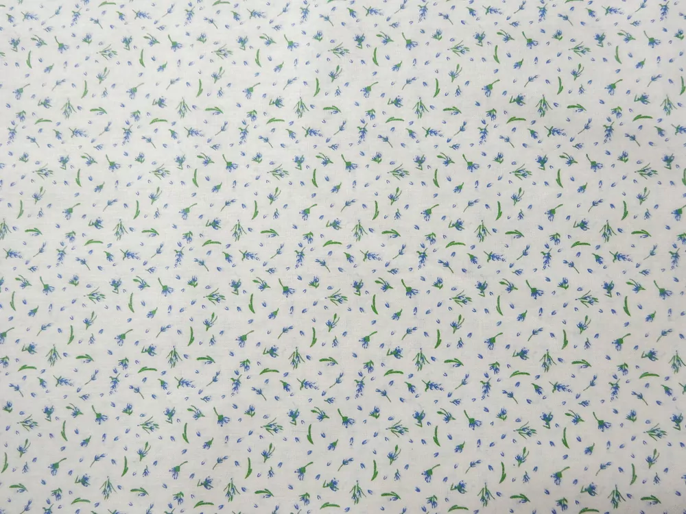 Bavlna maslová "modrý kvet" 