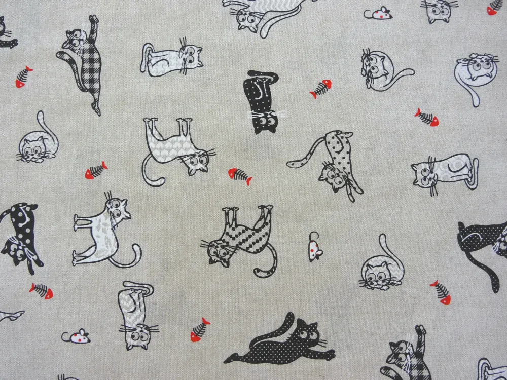 Poťahovka prírodná "mačičky, rybia kosť" 