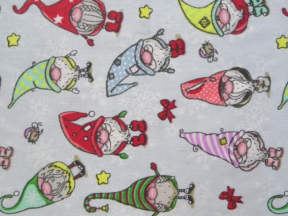 Bavlna hrubo tkaná svetlomodrá "škriatok" 