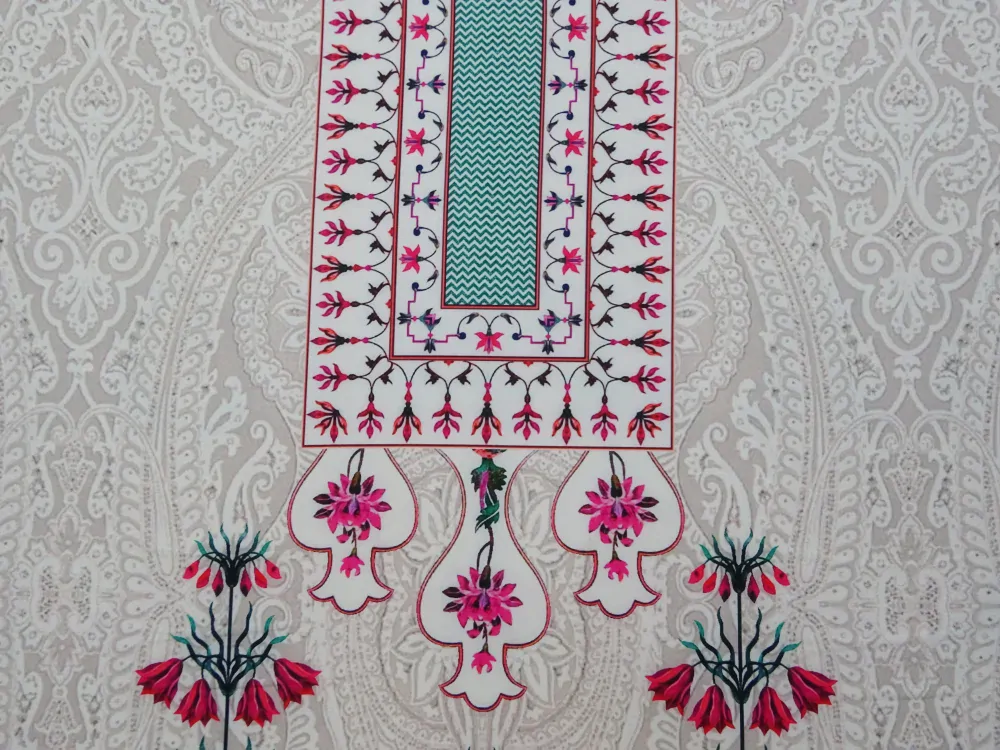 Šatovka maslová "kvety, ornamenty" - raport 