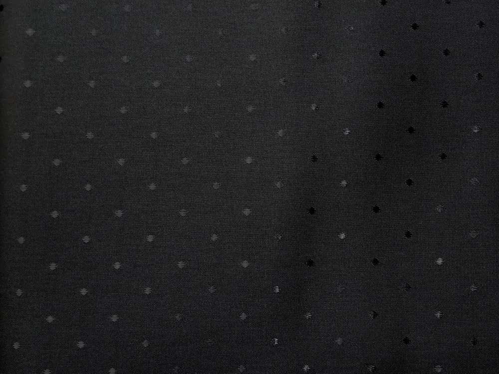 Podšívka čierna "čierna bodka" - talianska kolekcia 