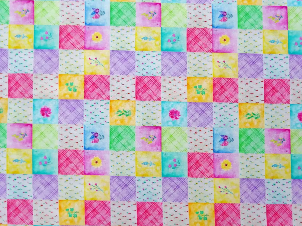 Bavlna farebná "patchwork" - Francúzsko 