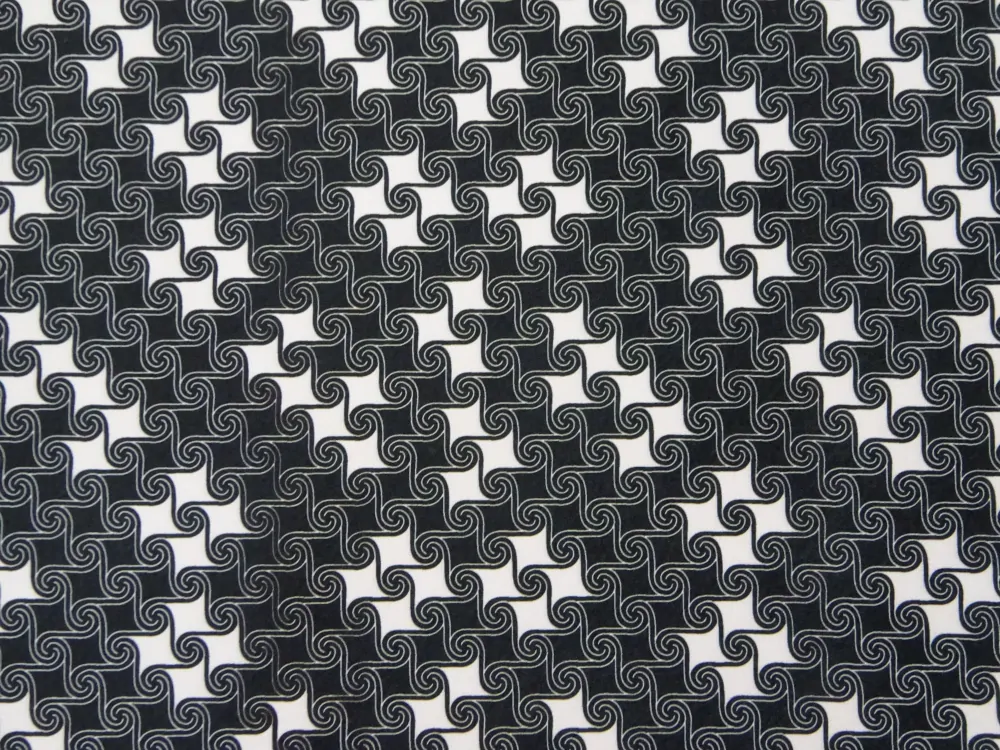 Šatovka bielo-čierna "vzorovaná" 