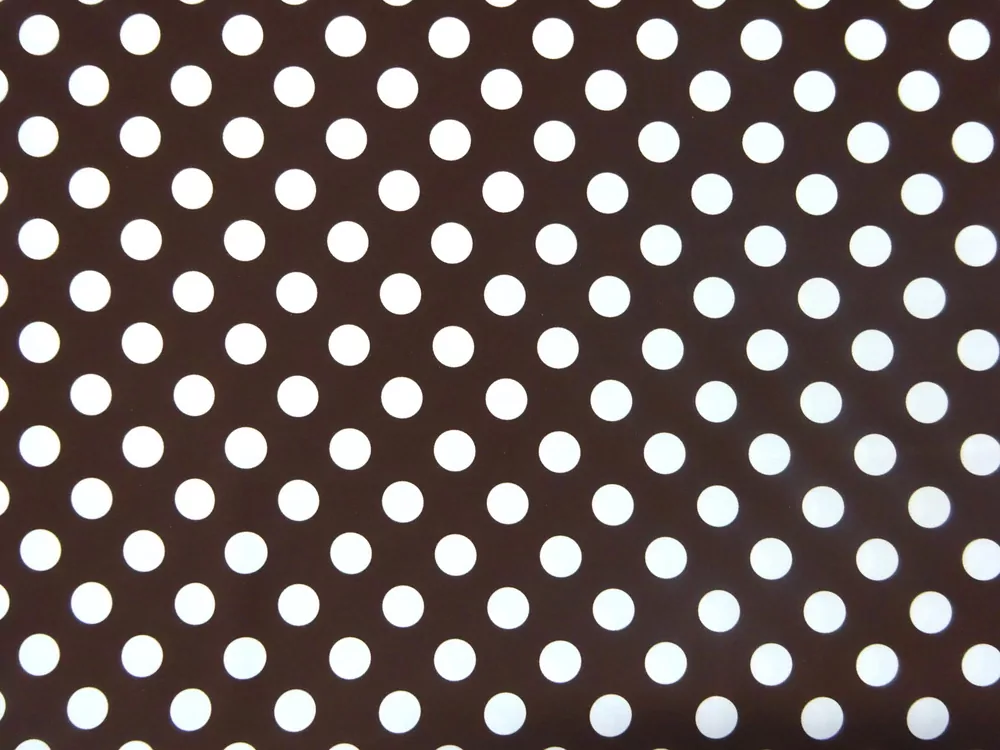 Šatovka Edita čokoládová "biela bodka" - Slovenská tlač 