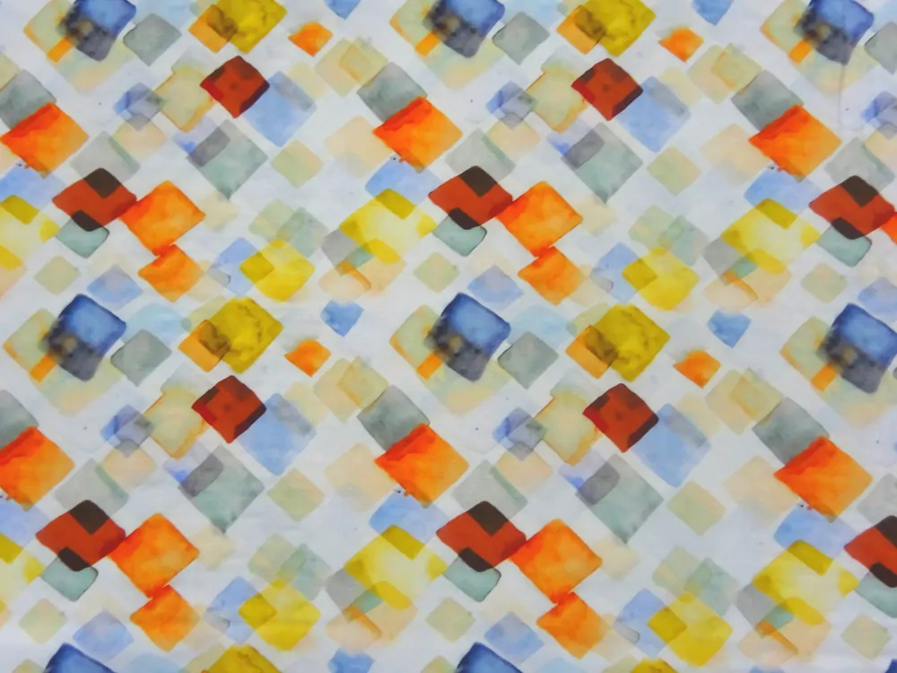 Šatovka smotanová "farebný geometrický vzor" 