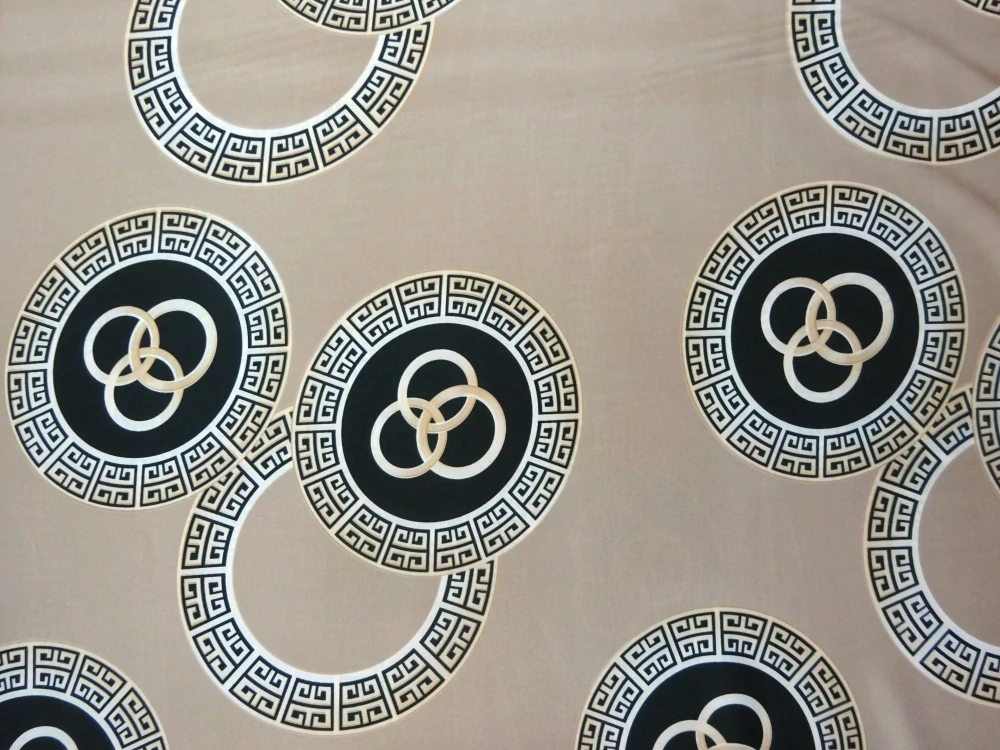 Hodváb béžový "Versace" 