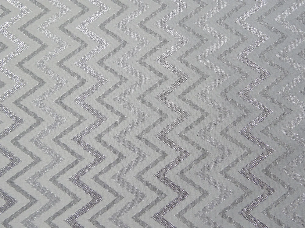 Poťahovka sivá "strieborný cik-cak" 