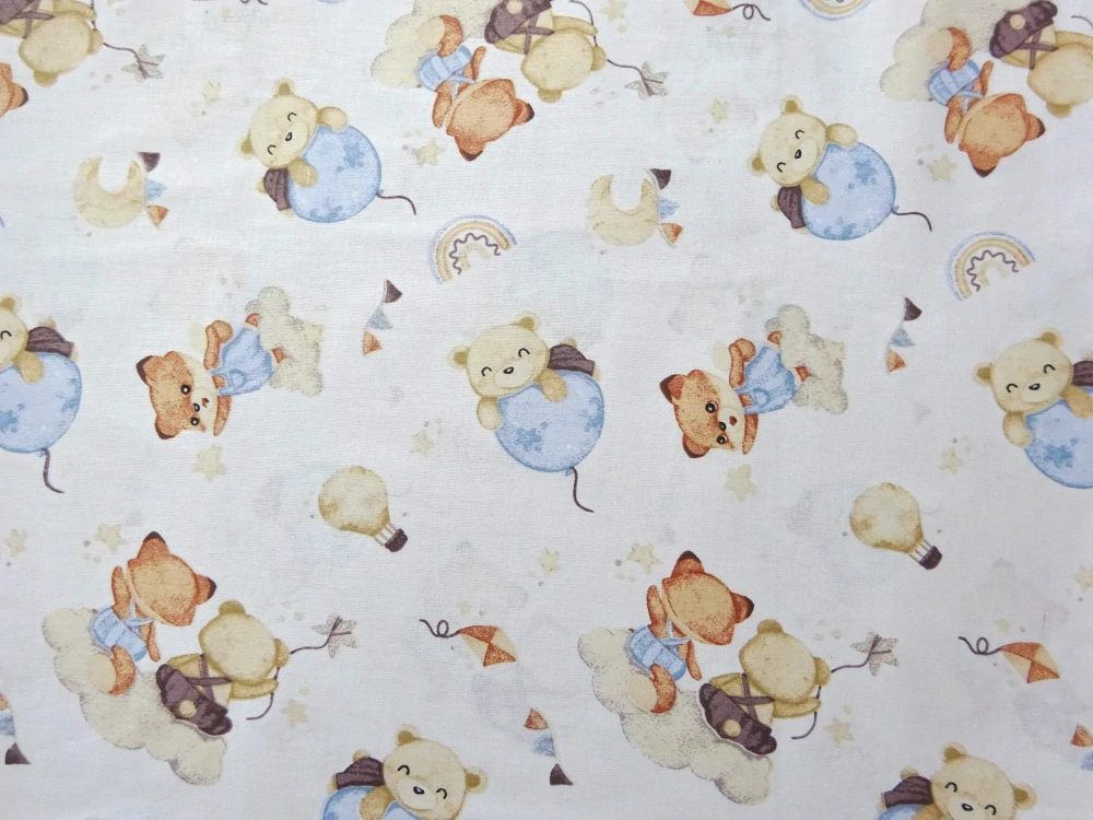 Bavlna biela "zvieratká" 