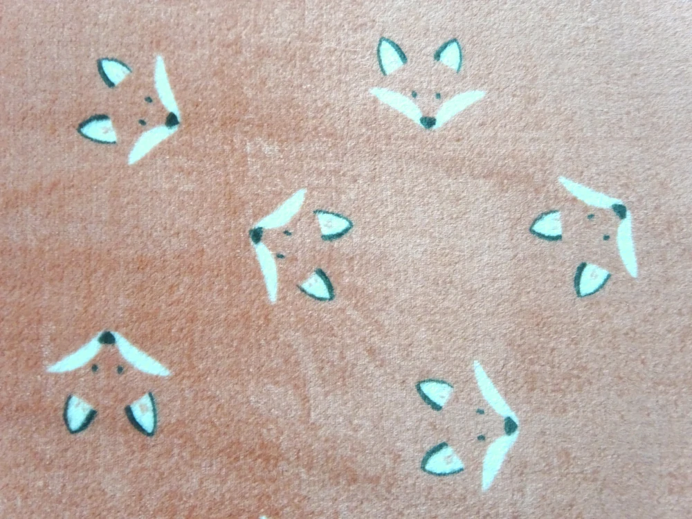 Fleece pomarančový "líška" 