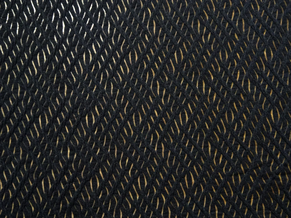 Úplet čierny vypaľovaný vzor "vlnky"