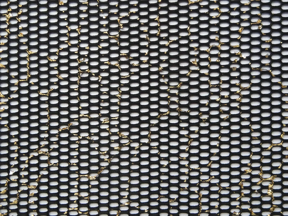 Krajka čierna "zlatá aplikácia" 