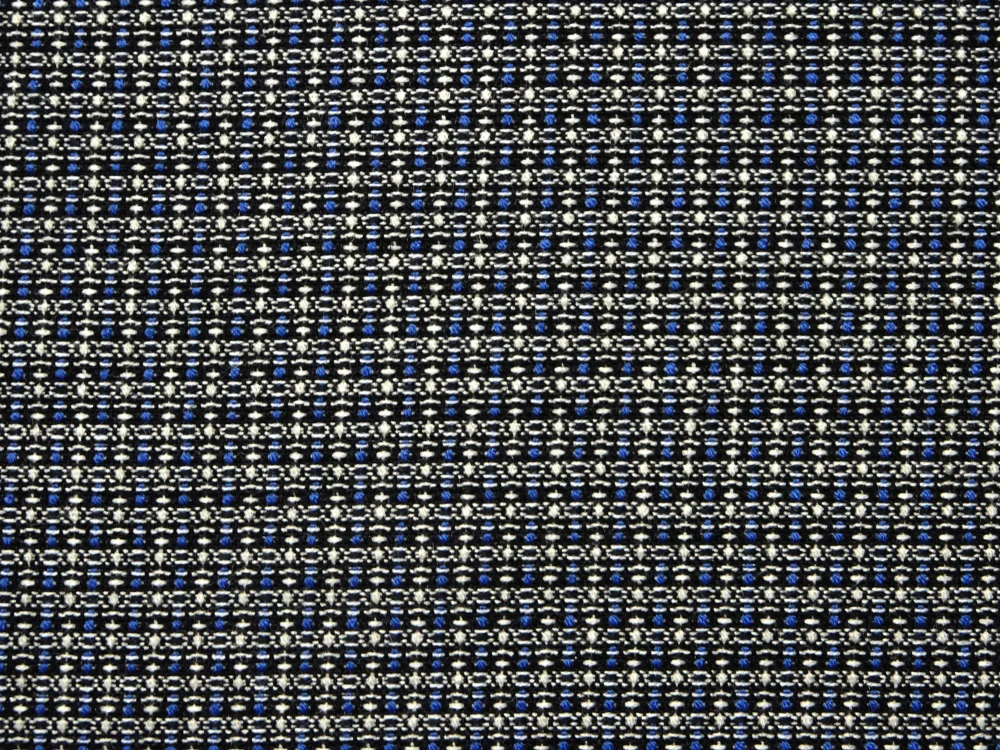 Kostýmovka čierna "bielo-modrý vzor" 