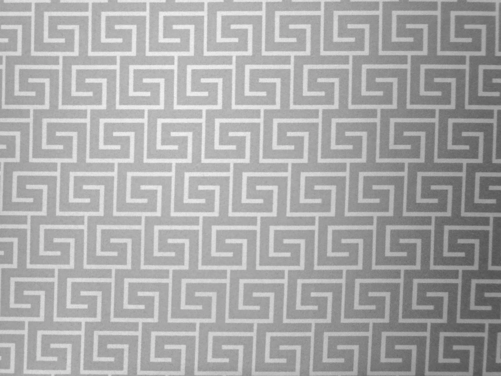 Satén sivý "biely vzor" - potlač na Slovensku 