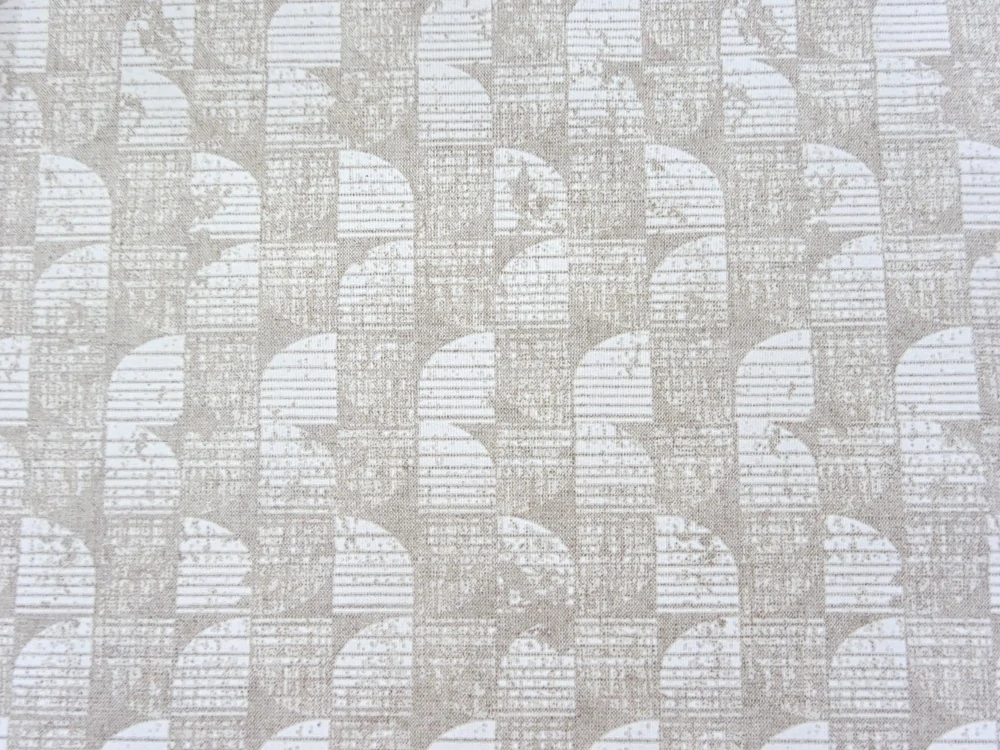 Poťahovka prírodná "biely vzor" 