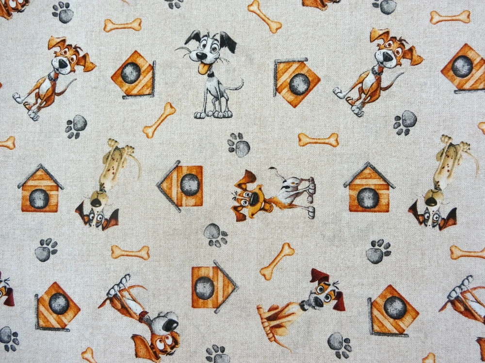 Poťahovka žíhaná "veselý psík" 