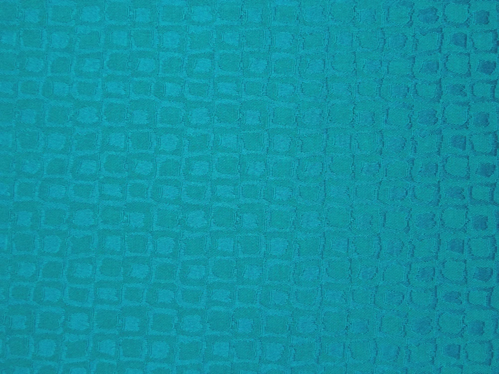 Žakard tyrkysový "vzorovaný" - obojstranný 