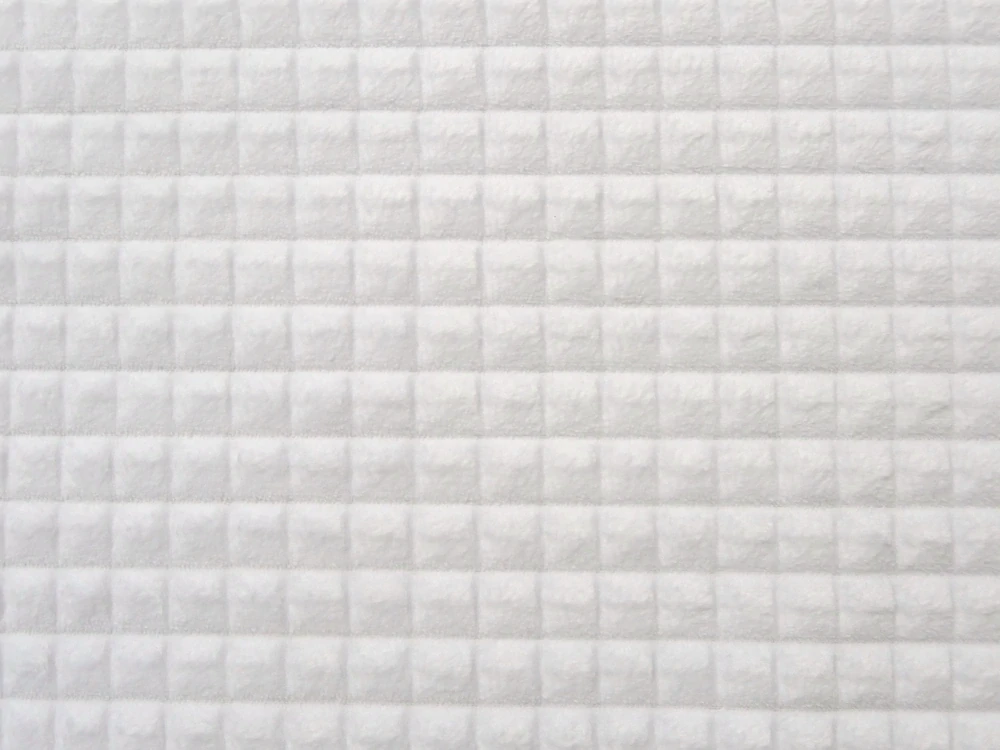 Minky štvorčeky "biele" 