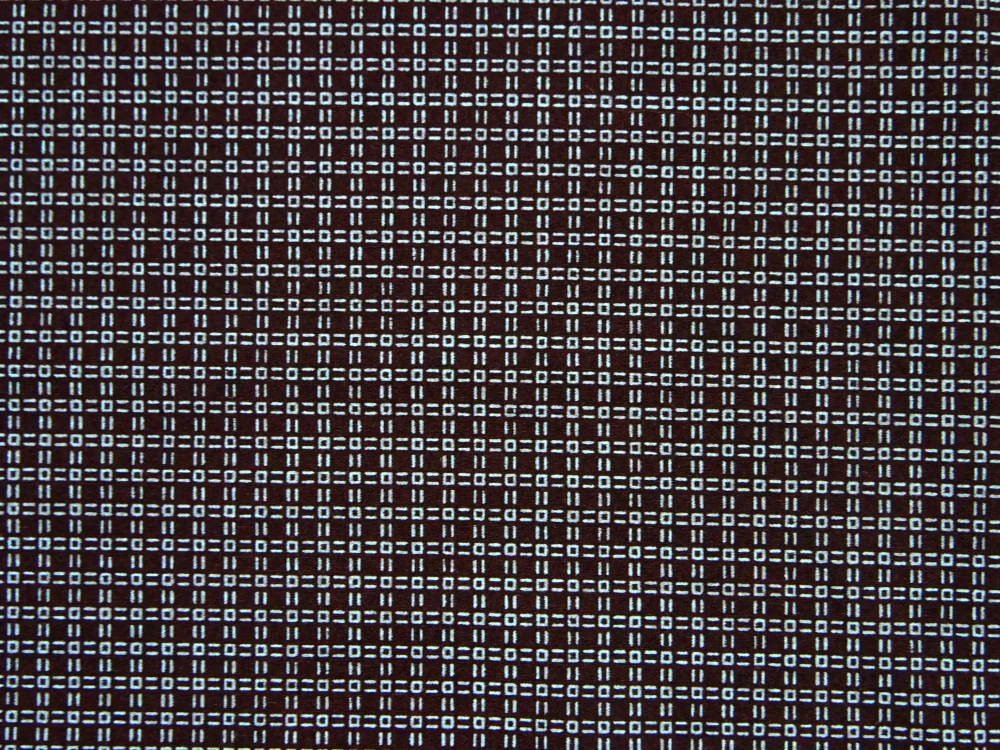 Šatovka bavlnená čierna "smaragdový vzor" - pruží naopak 