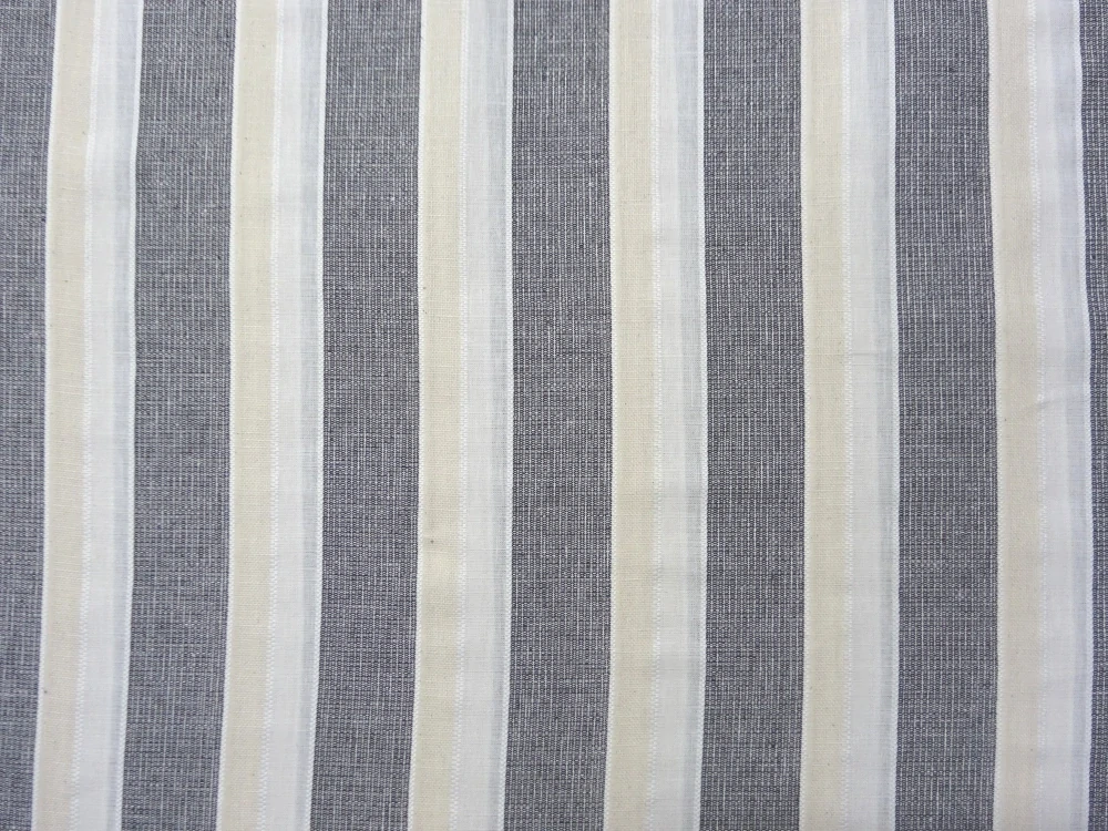 Šatovka s viskózou a ľanom prírodná "čierny pásik" 