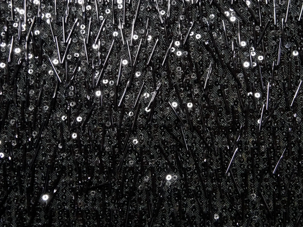 Sieťka elastická Calandria čierna "čierne flitre" 