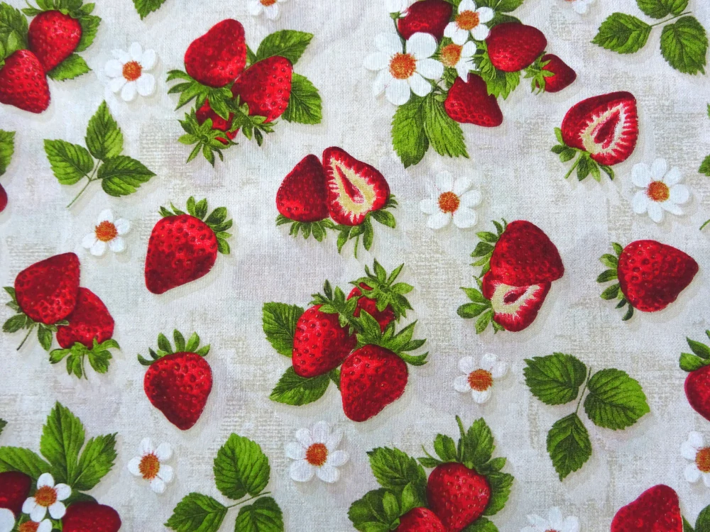 Poťahovka prírodná "jahody" 