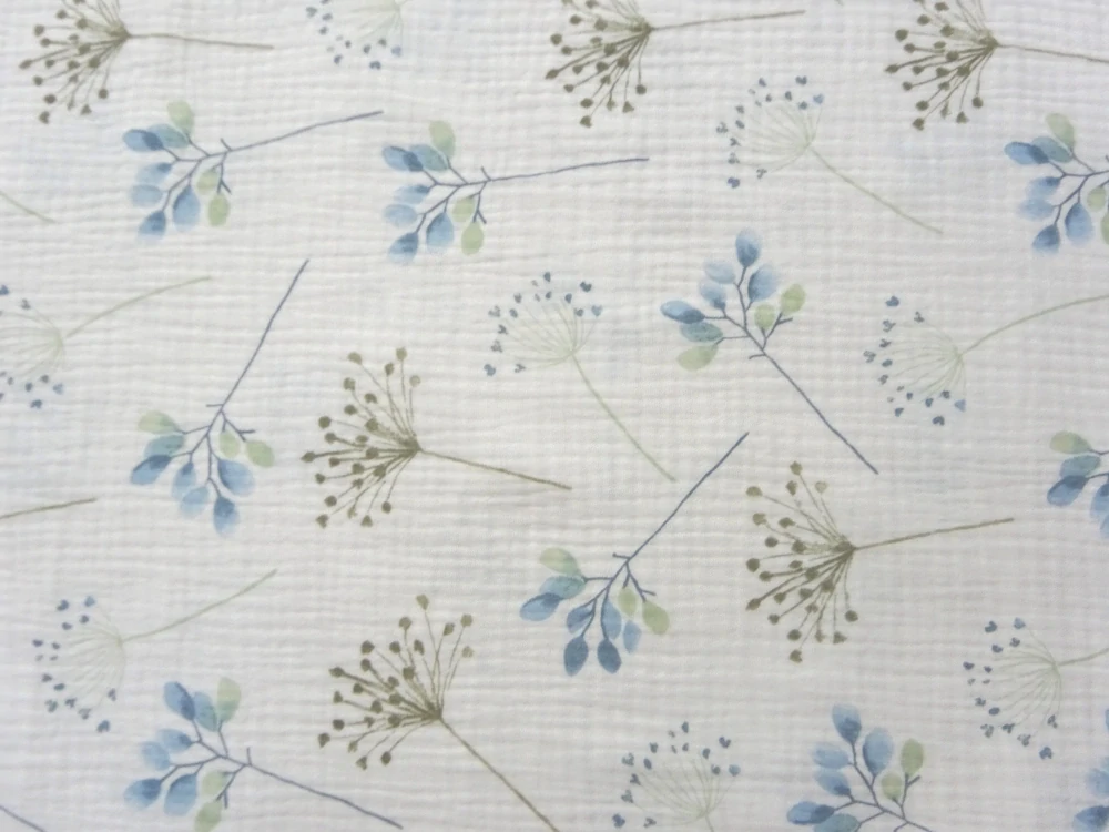 Fáčovina ivory "zeleno-modré rastliny" 