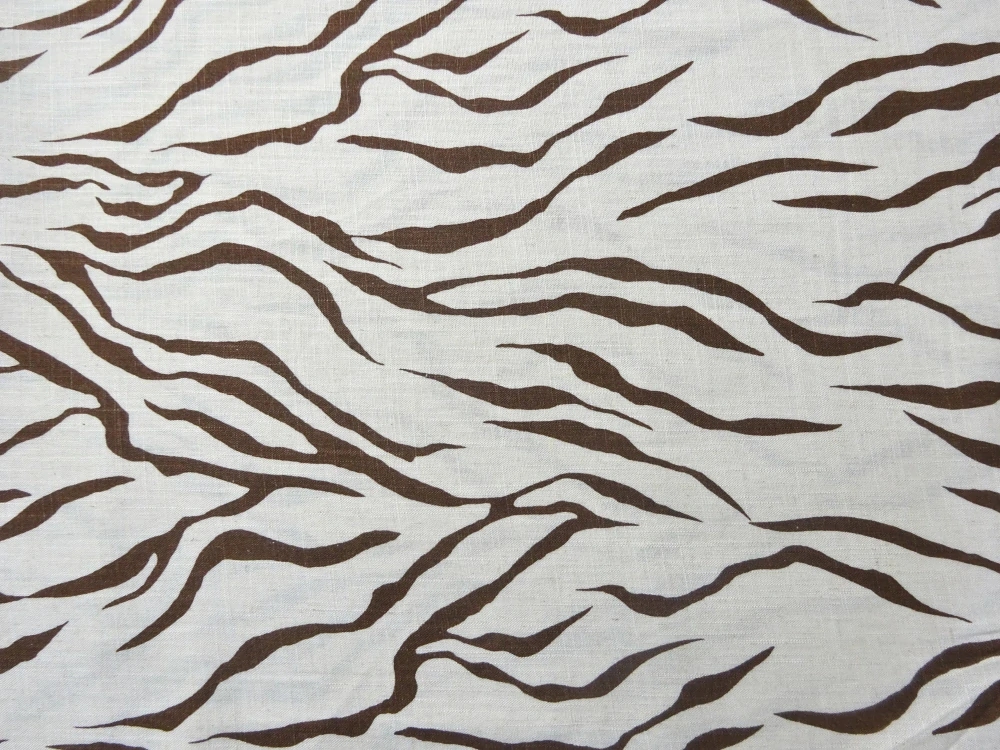 Ľan krémový "hnedá zebra" 