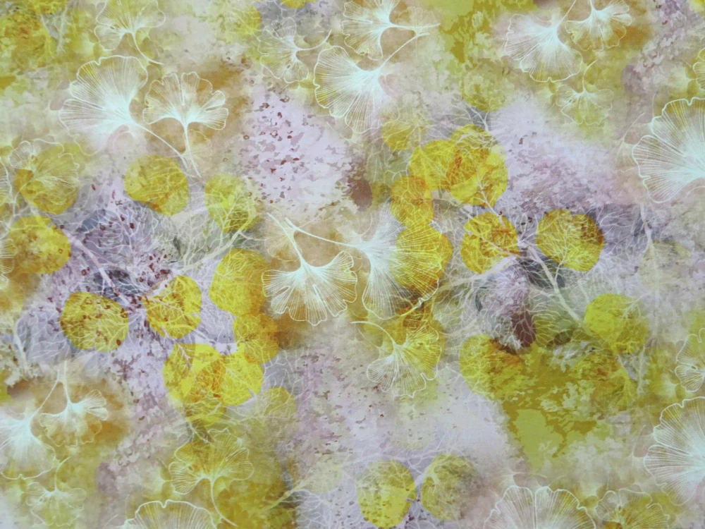 Šatovka béžovo-žltá "listy" 