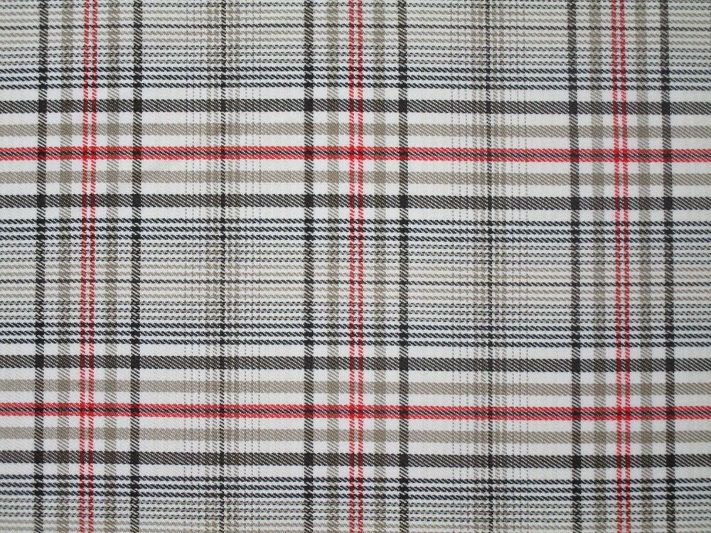 Kostýmovka maslová "červeno-hnedé káro"