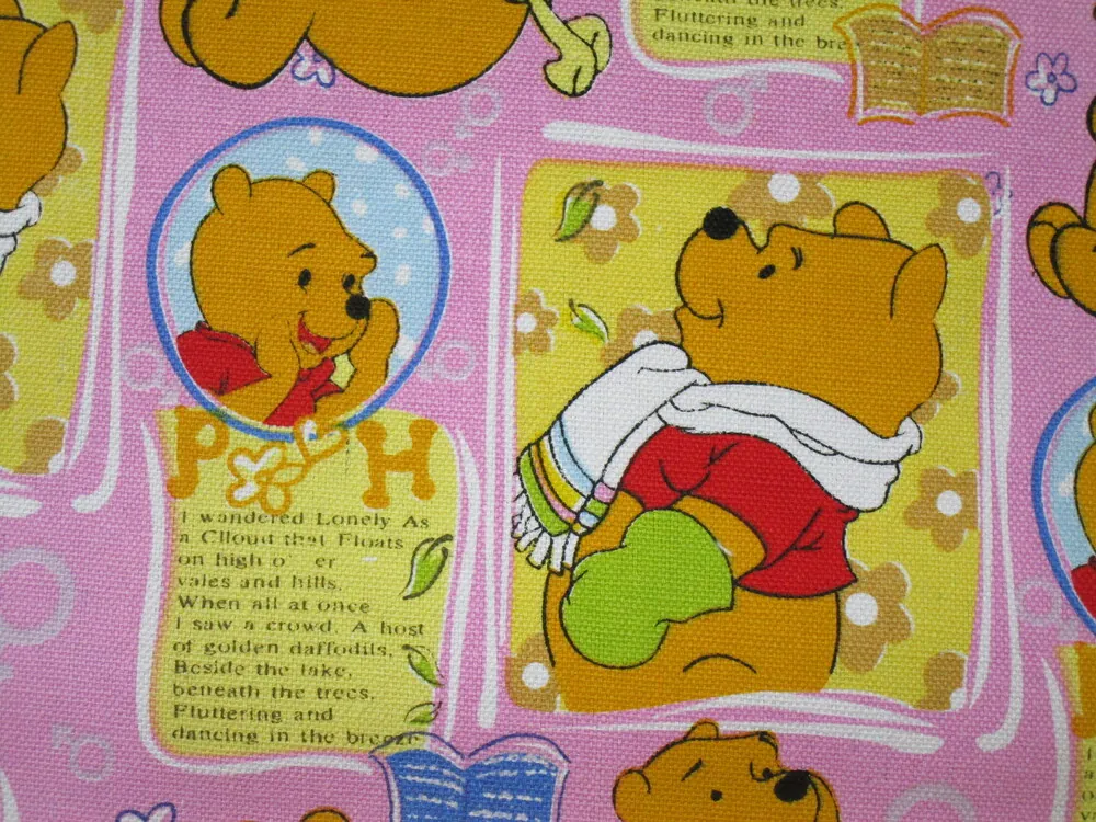 Poťahovka ružová "Macko Pú"