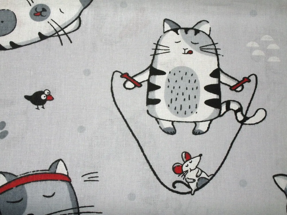 Bavlna sivá "mačky" 