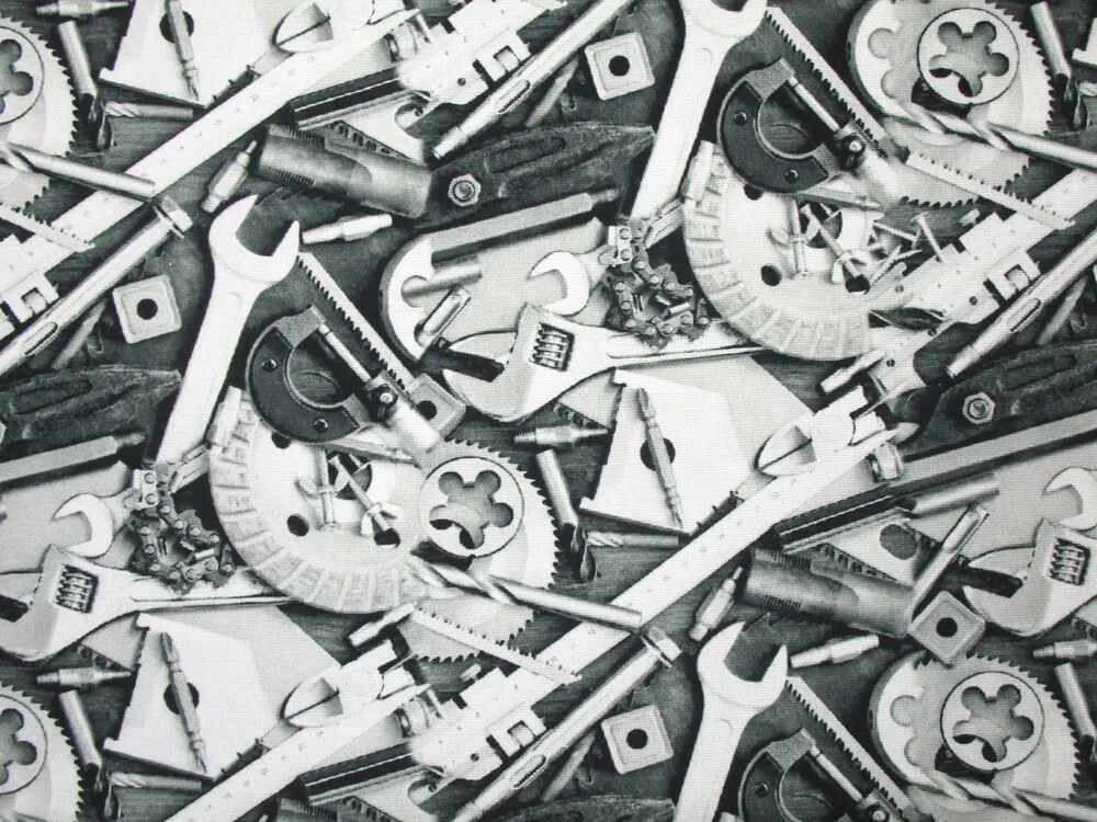 Teplákovina sivá "náradie" 