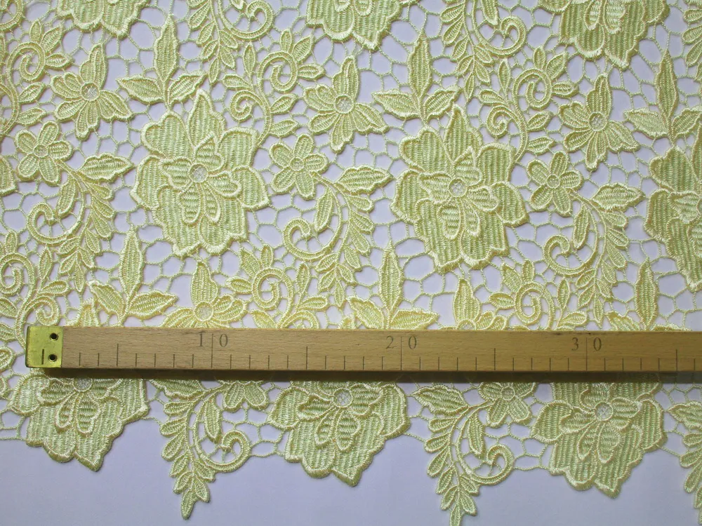 Krajka žltá "kvety" - zbytok